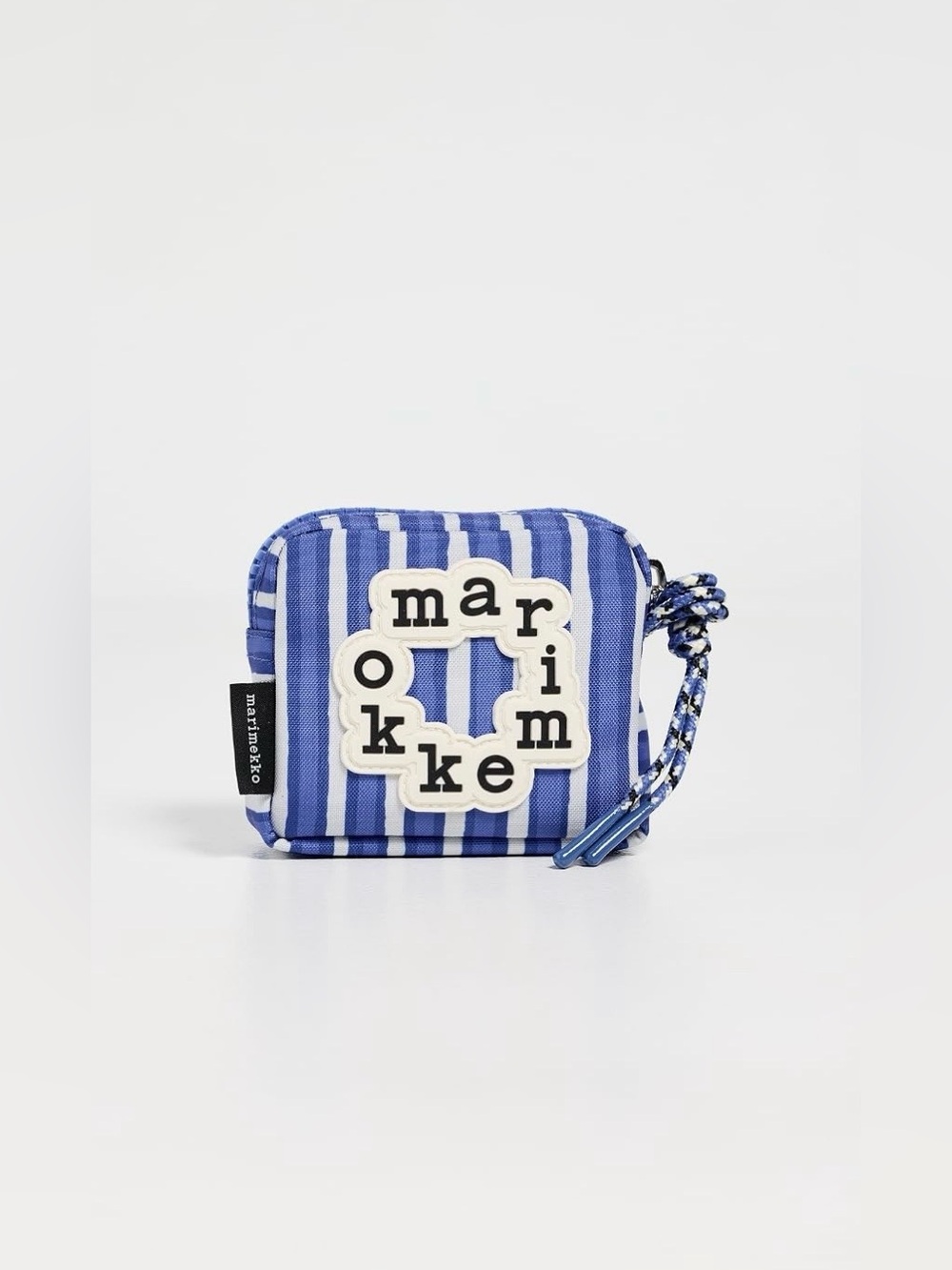 NEW 🆕 Marimekko Blue & White Striped Pouch